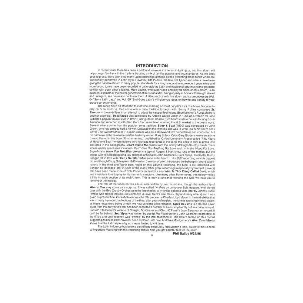 Jamey Aebersold Latin Jazz – Thomann Ireland