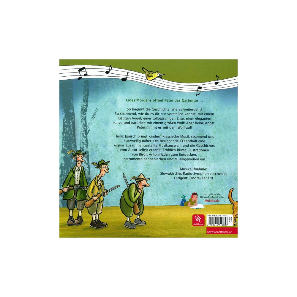 Annette Betz Verlag Peter und Wolf Musikbilderbuch – Thomann Ireland