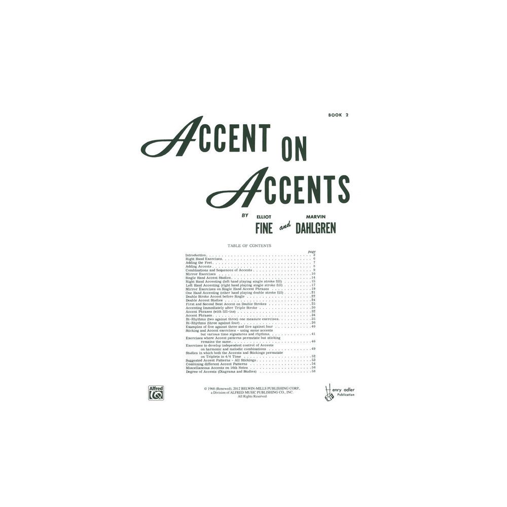 Alfred Music Publishing Accent On Accents 2 – Thomann Ireland