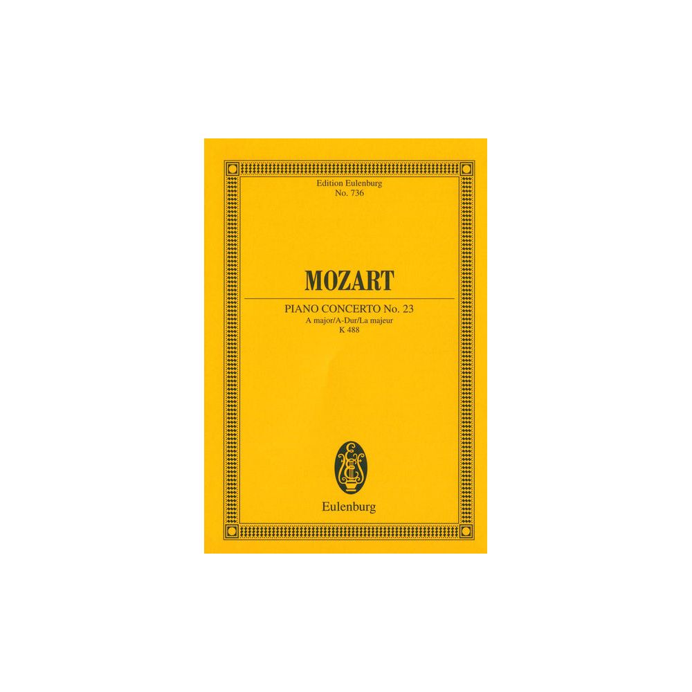 Edition Eulenburg Mozart Concert Nr. 23 A