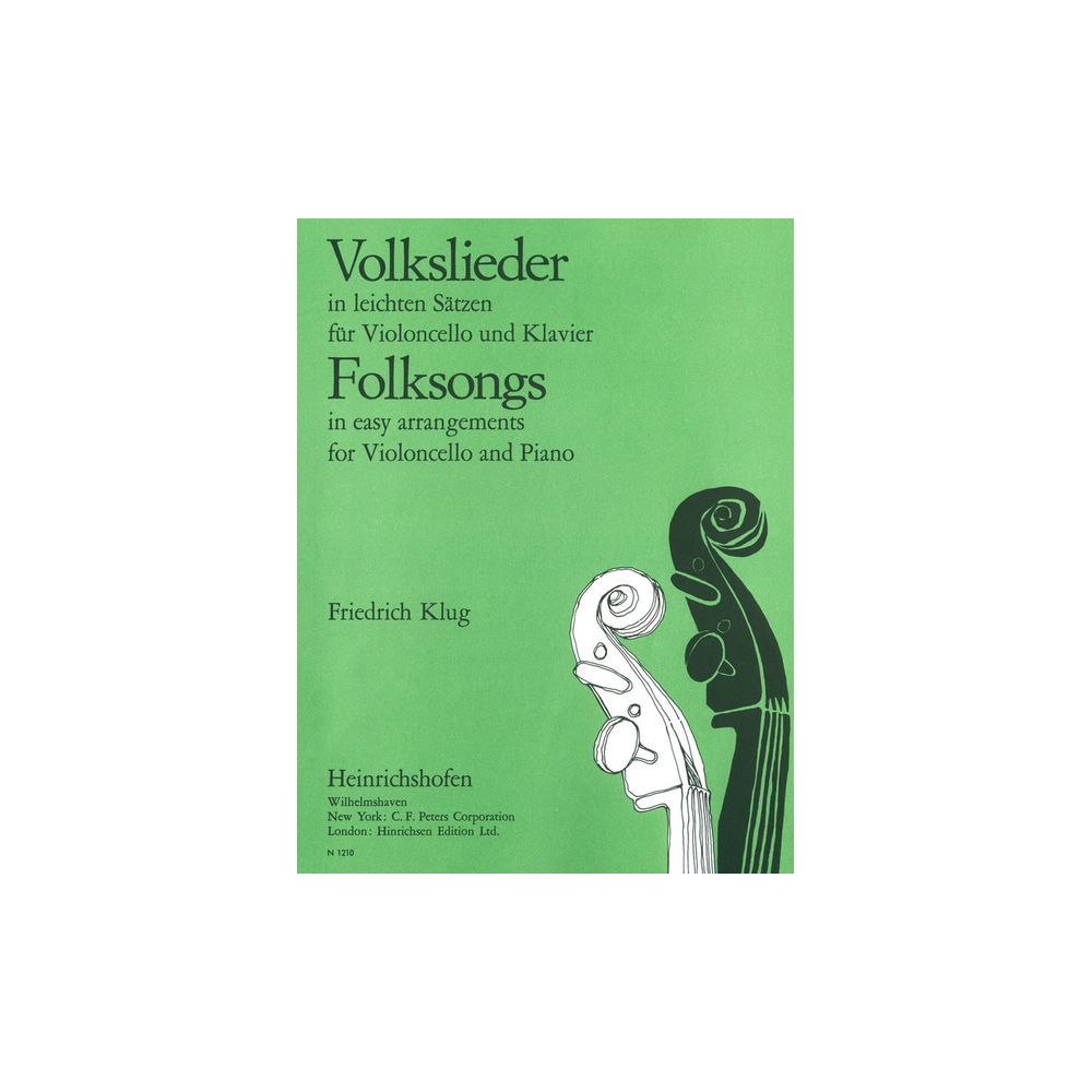 Heinrichshofen Verlag Volkslieder Cello – Thomann Ireland