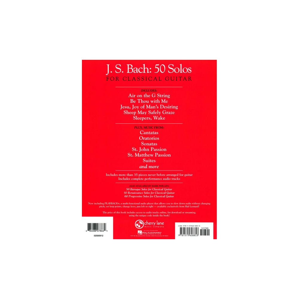 Hal Leonard Bach 50 Solos Classical Guitar – Thomann Ireland