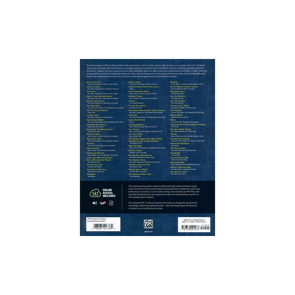 Alfred Music Publishing Ultimate Movie Solos Trombone – Thomann Ireland