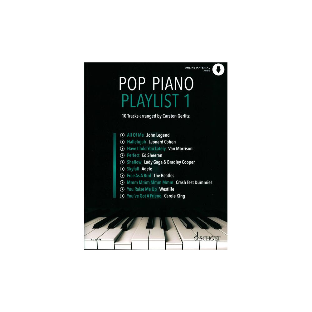 Schott Pop Piano Playlist 1 – Thomann Ireland