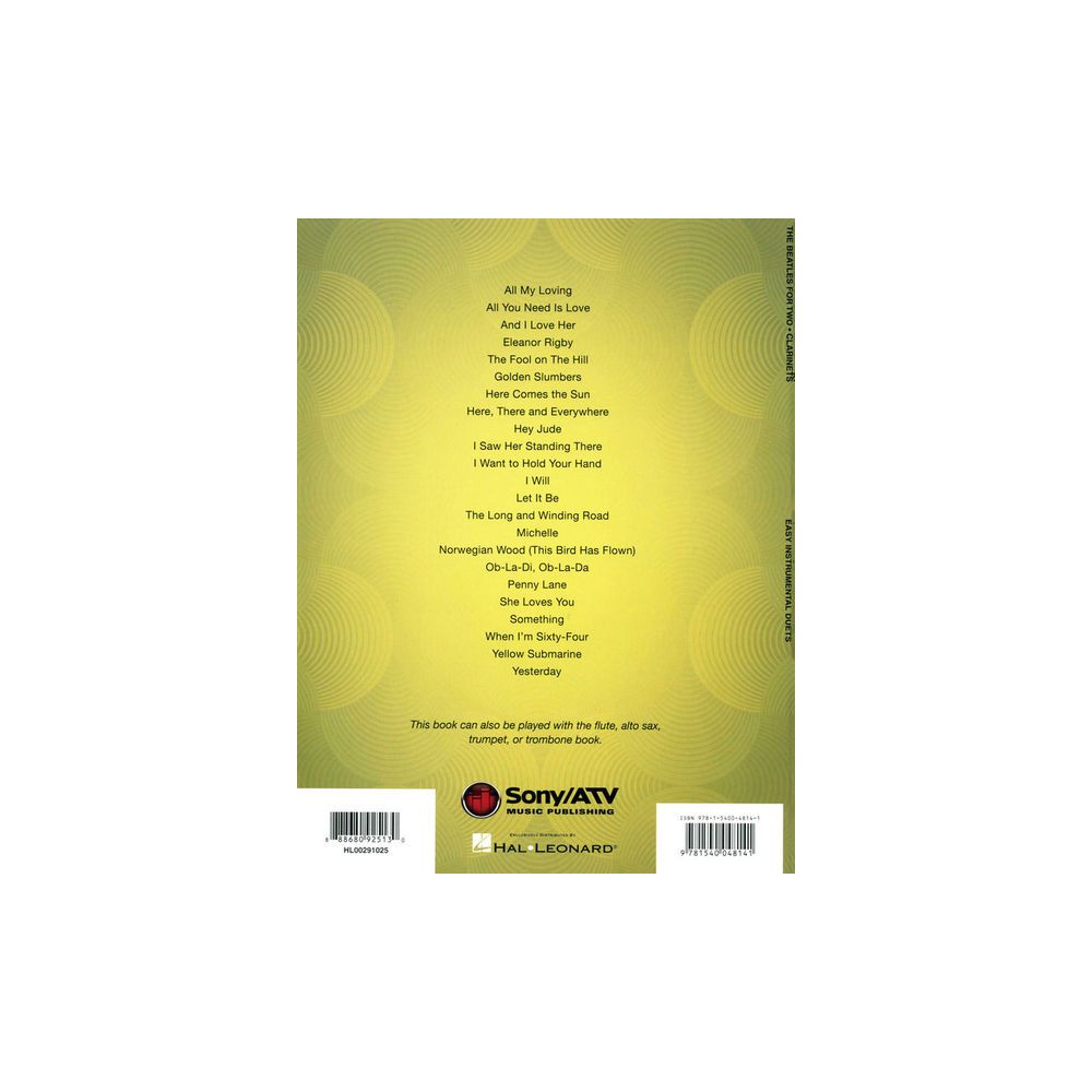 Hal Leonard The Beatles For Two Clarinets – Thomann Ireland