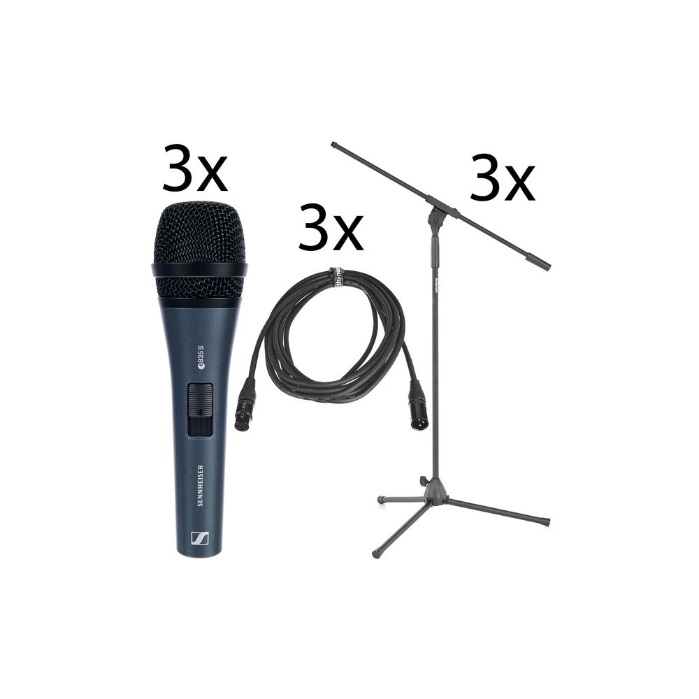 Sennheiser E835 S 3Pack Bundle – Thomann Ireland