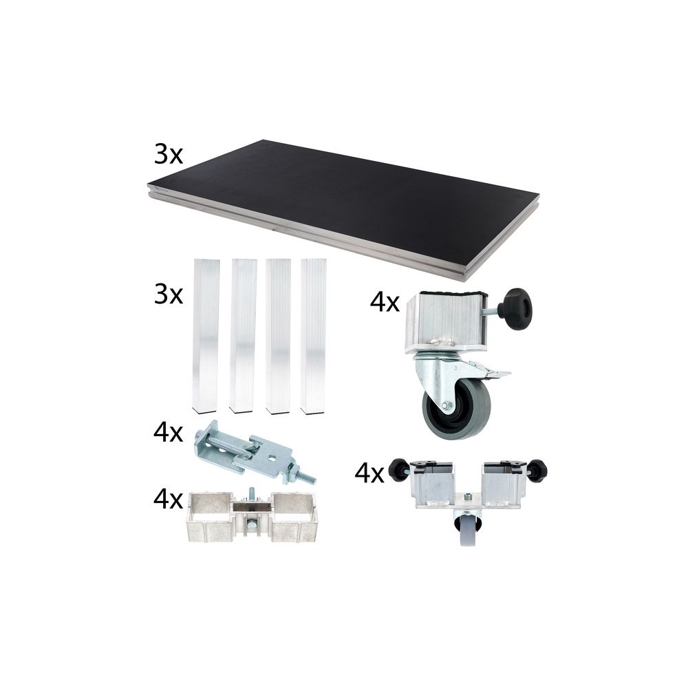 Stairville Tour Stage Drum Riser 3x2 60cm – Thomann Ireland