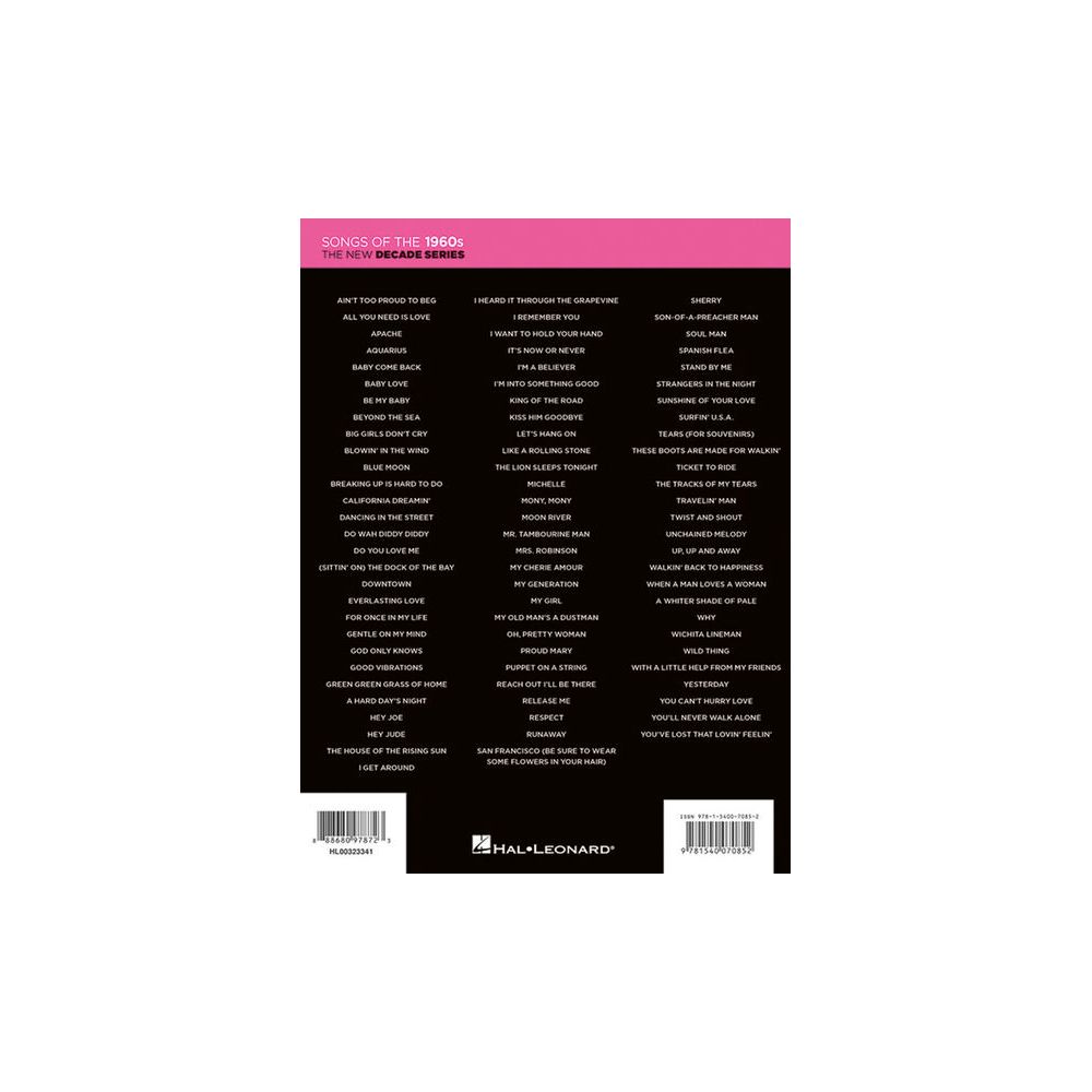 Hal Leonard Songs of the 1960s – Thomann Ireland