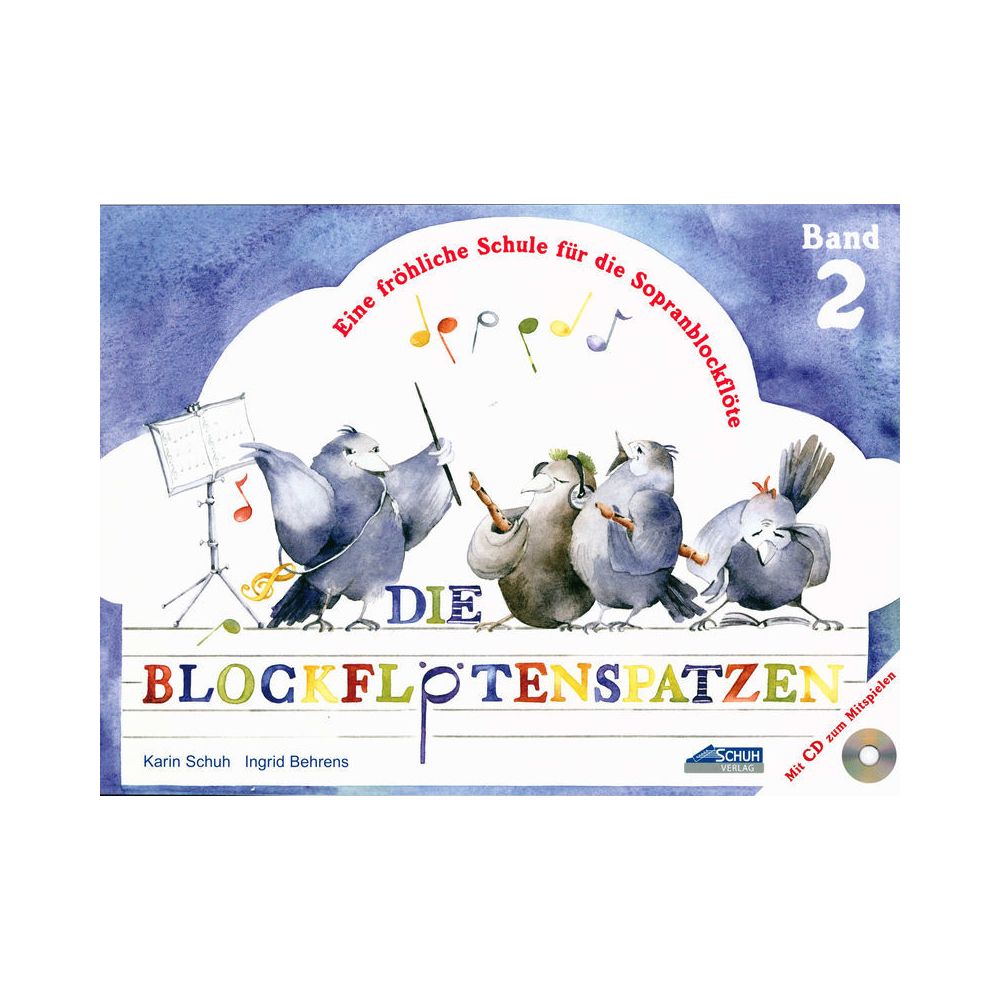 Schuh Verlag Die Blockflötenspatzen  2 + CD – Thomann Ireland
