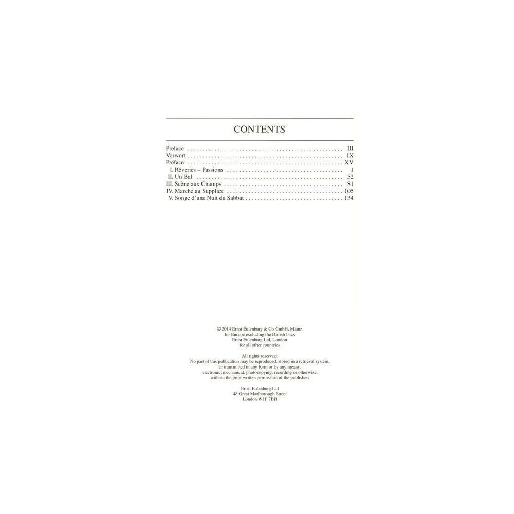 Edition Eulenburg Berlioz Symphonie Fantastique – Thomann Ireland