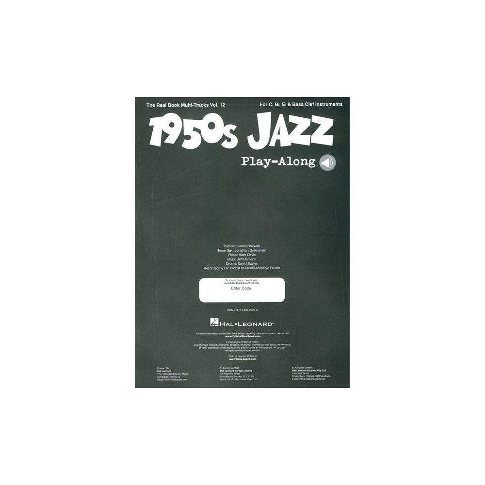 Hal Leonard 1950s Jazz Play