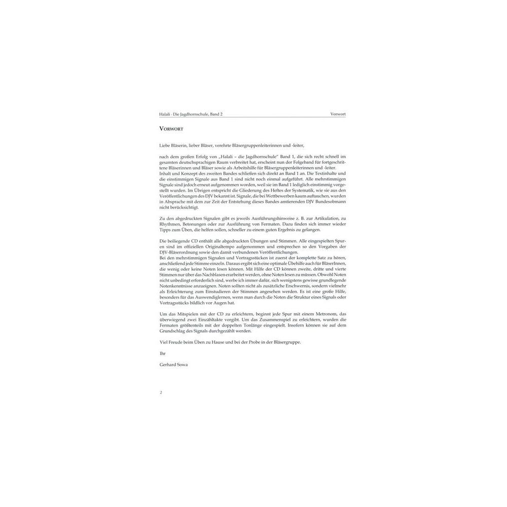 Weinberger Musikverlag Halali Jagdhornschule 2 – Thomann Ireland