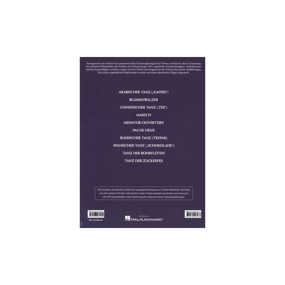 Hal Leonard Tschaikowski Nussknacker Violi – Thomann Ireland