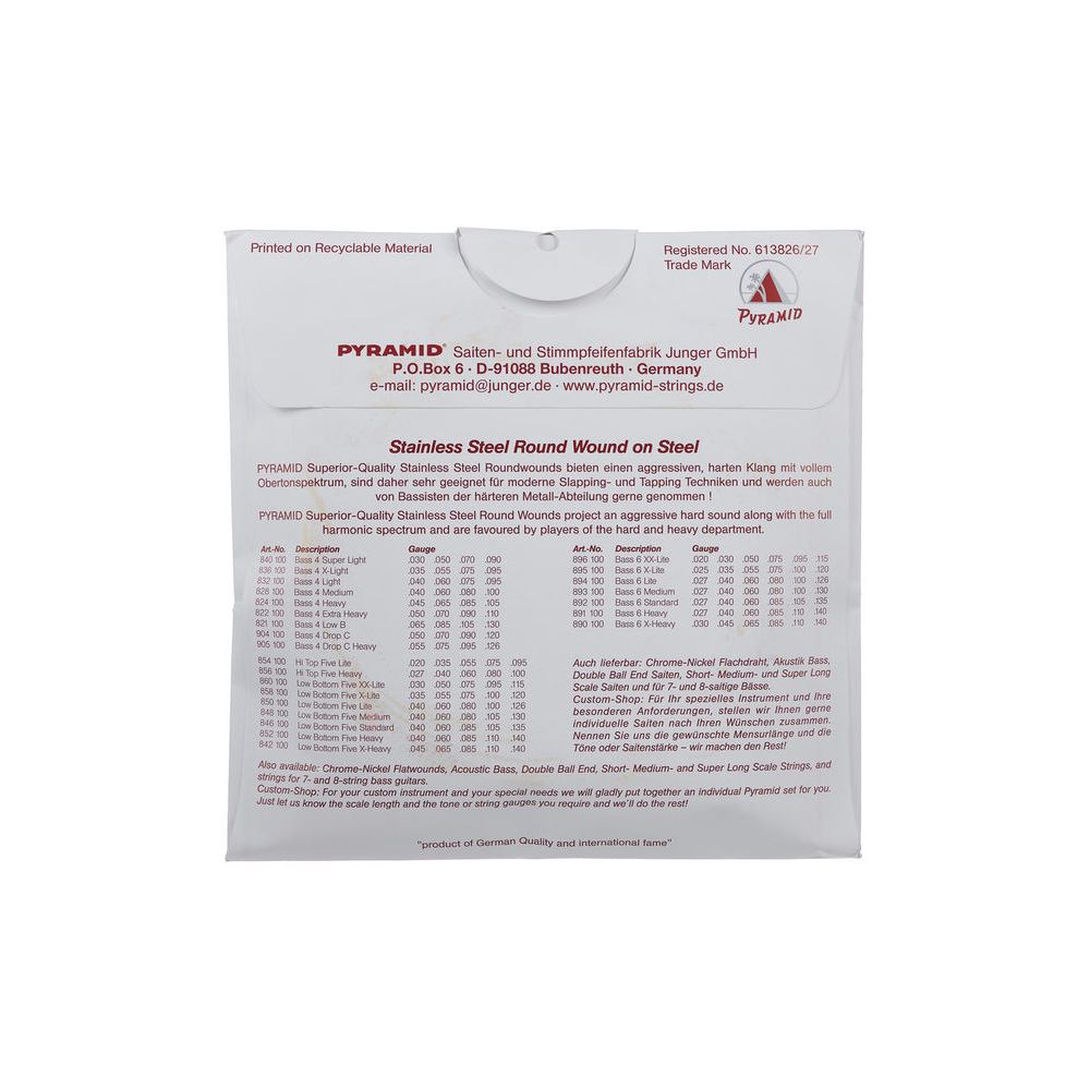 Pyramid Multiscale 5 string Bass Set – Thomann Ireland