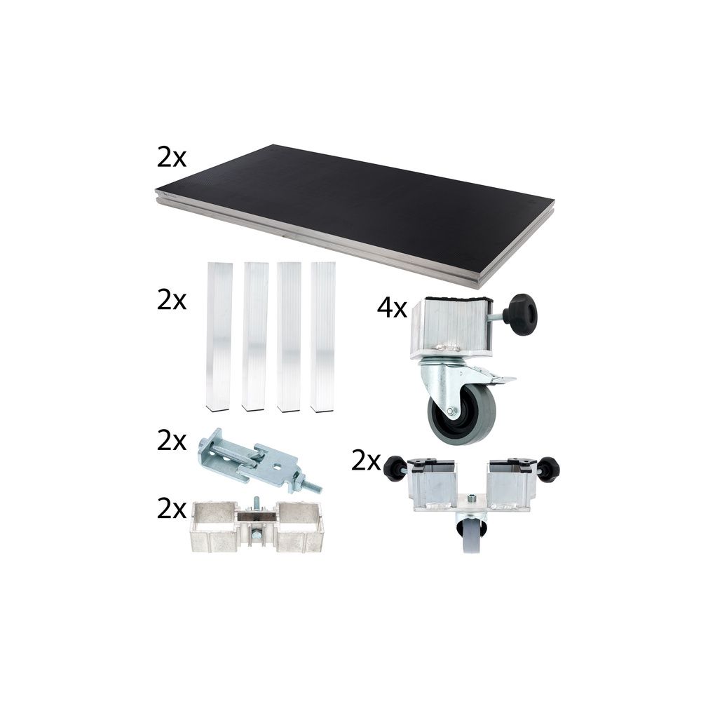 Stairville Tour Stage Drum Riser 2x2 60cm – Thomann Ireland