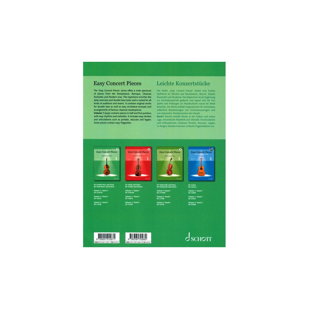 Schott Easy Concert Double Bass 1 – Thomann Ireland