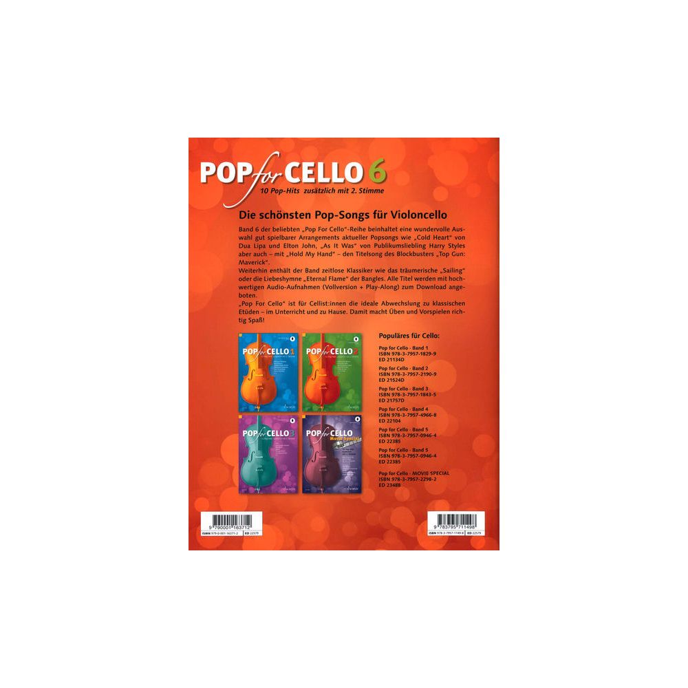 Schott Pop For Cello 6 – Thomann Ireland
