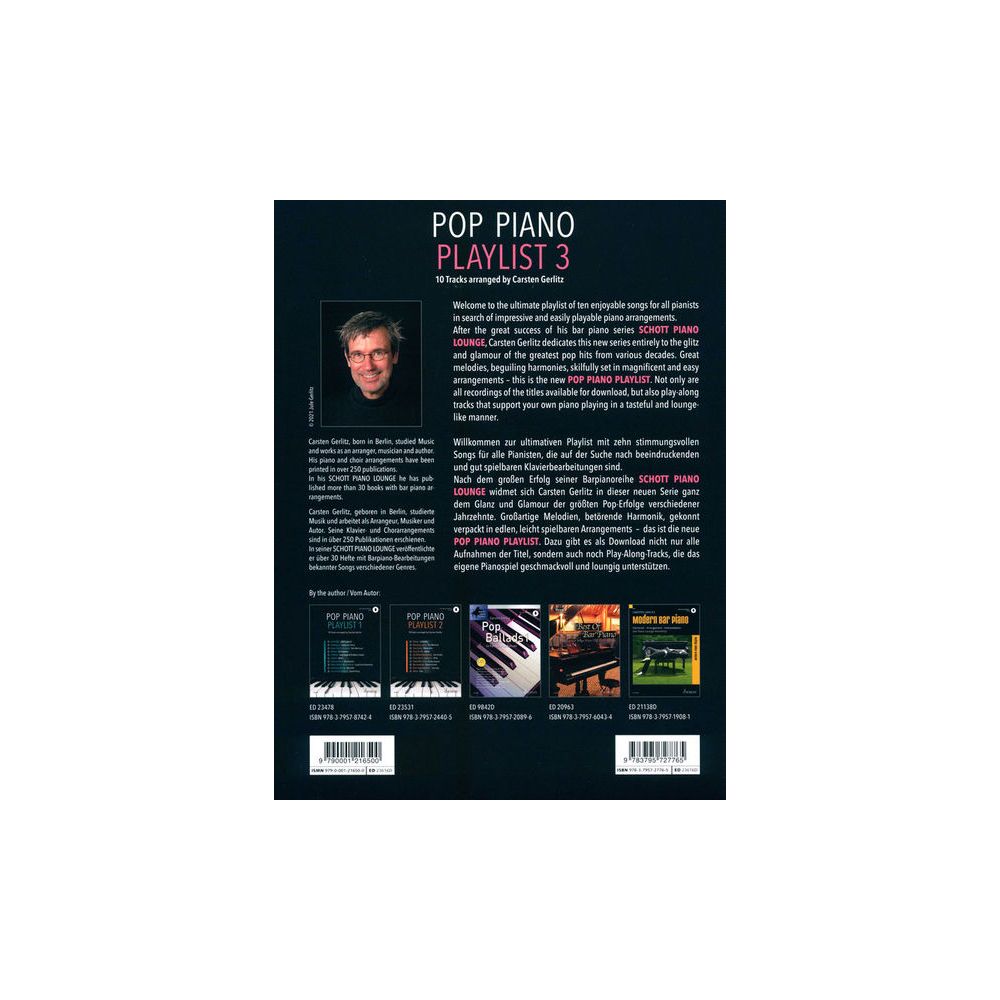 Schott Pop Piano Playlist 3 – Thomann Ireland