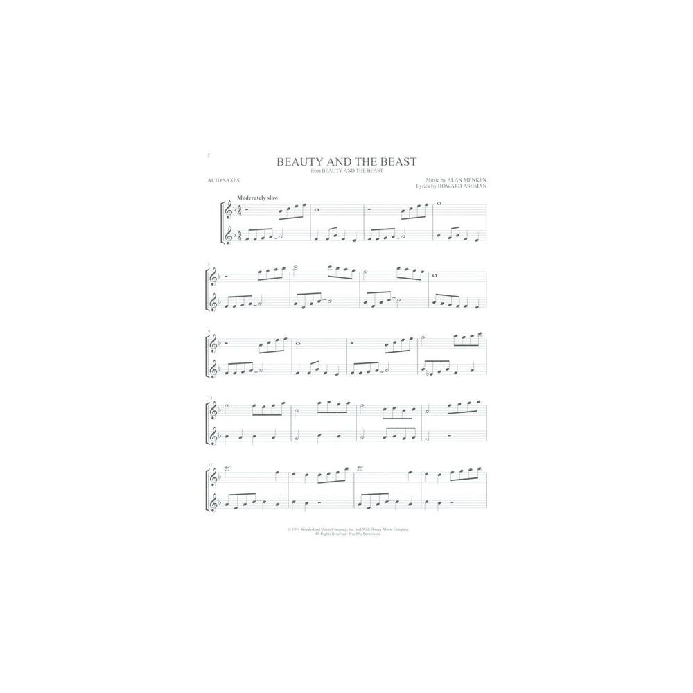 Hal Leonard Disney Songs For Two Alto Sax – Thomann Ireland