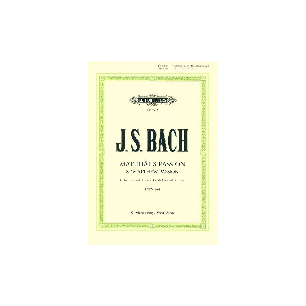 Edition Peters Bach Matthäus
