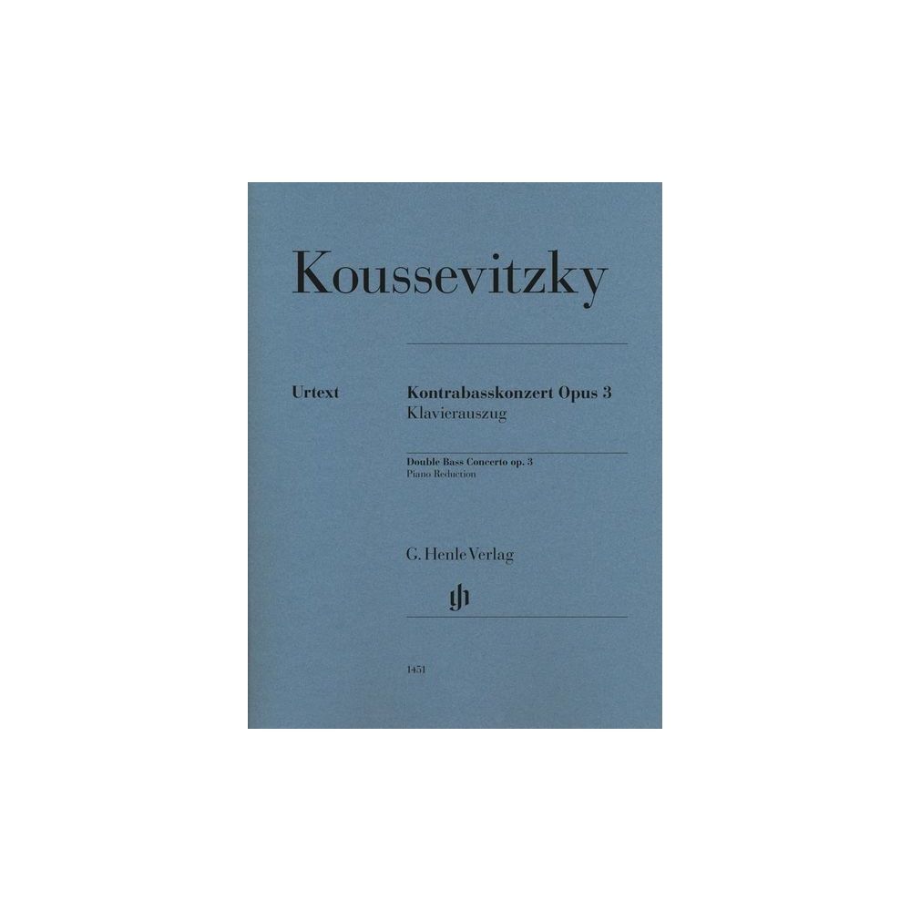 Henle Verlag Koussevitzky Kontrabasskonzert – Thomann Ireland