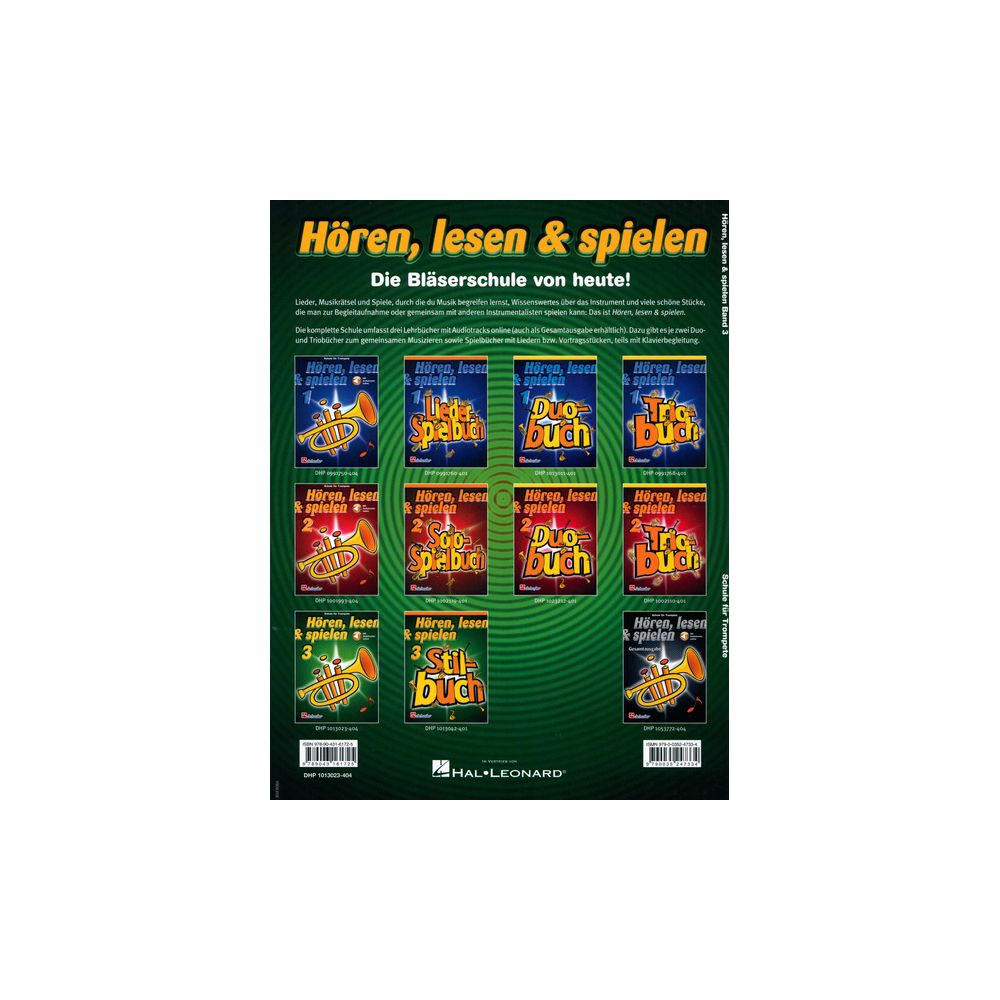 De Haske Hören Lesen Schule 3 Trumpet – Thomann Ireland