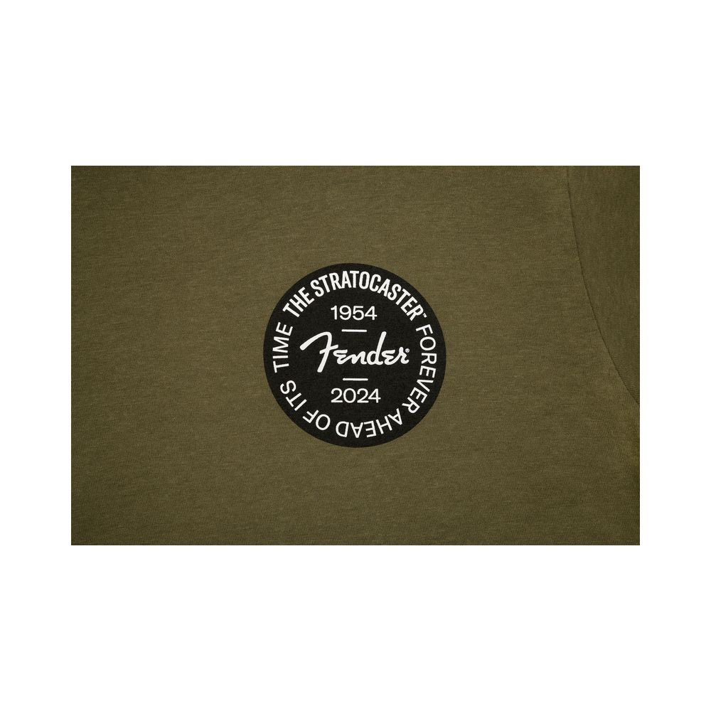 Fender Strat Anniv Badge Tee Oliv XXL – Thomann Ireland