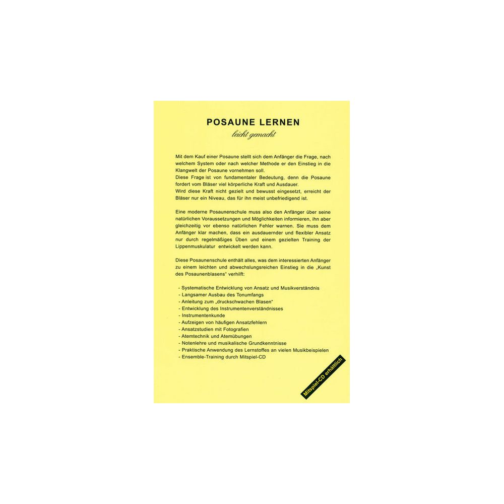 Musikverlag Schweizer Posaune Lernen leicht gemacht1 – Thomann Ireland