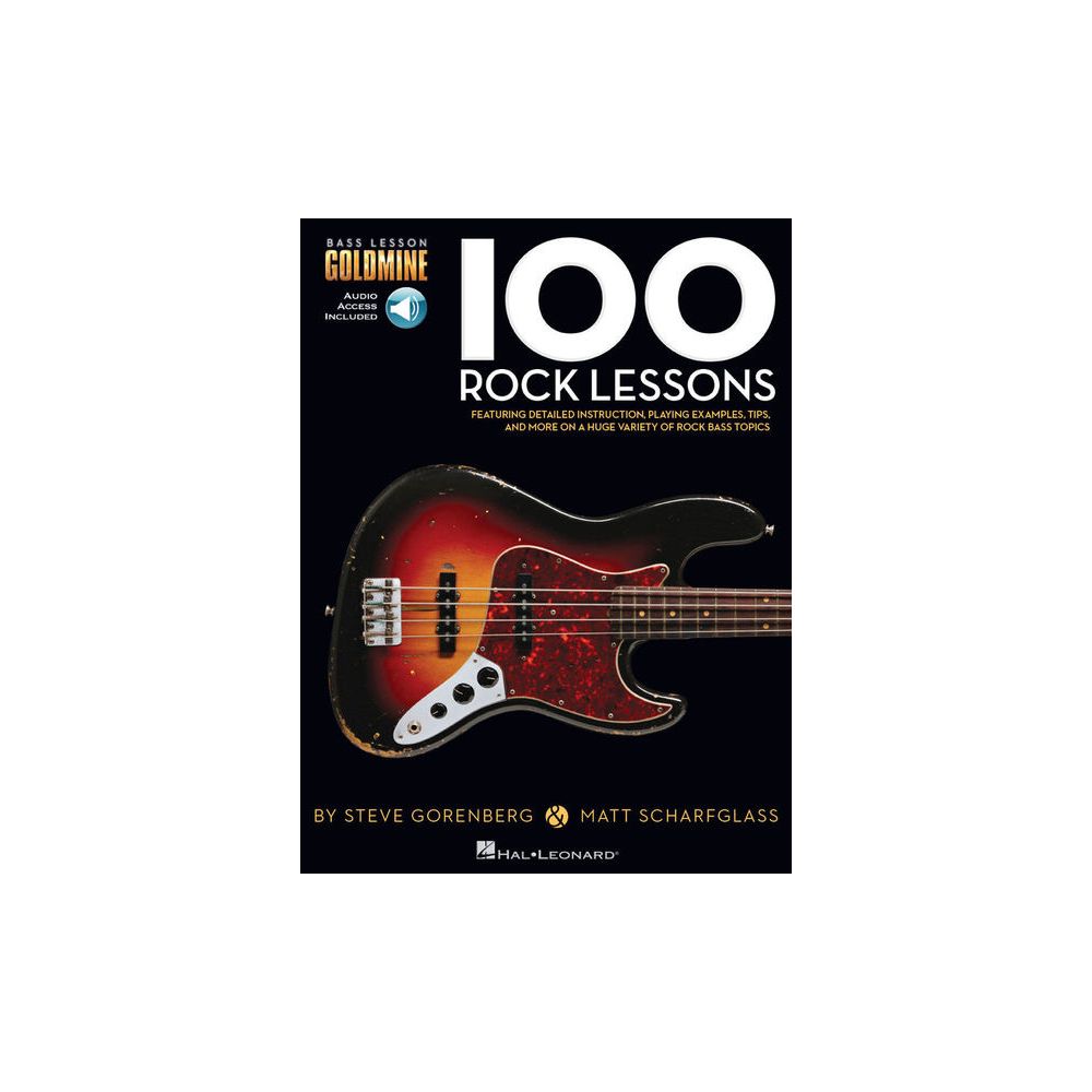 Hal Leonard 100 Rock Lessons Bass – Thomann Ireland