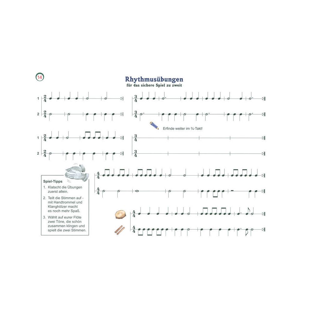 Schuh Verlag Die Blockflötenspatzen  2 + CD – Thomann Ireland