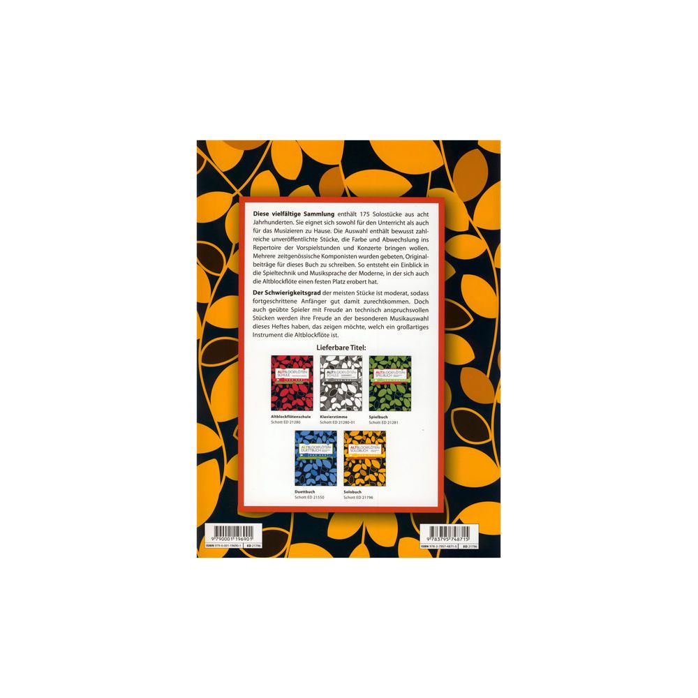 Schott Altblockflöten