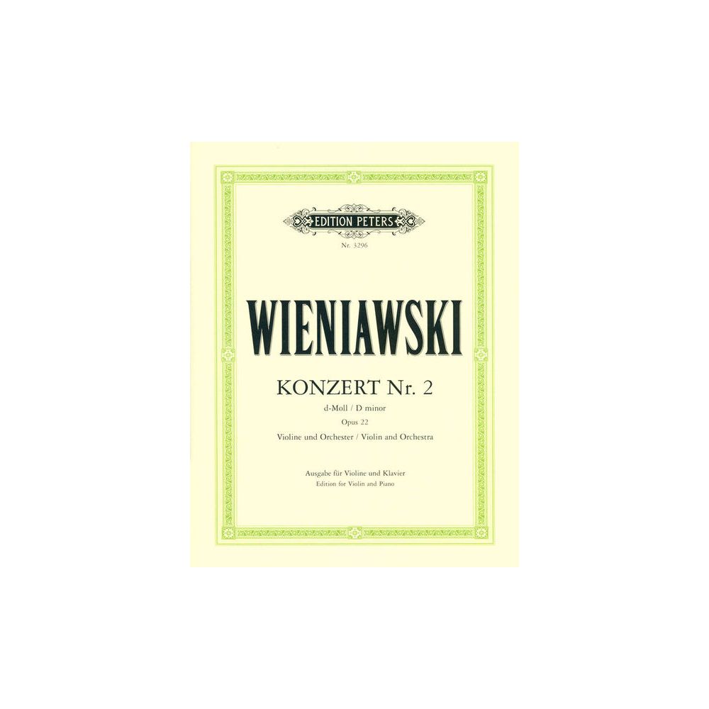 Edition Peters Wieniawski Violinkonzert Nr. 2 – Thomann Ireland