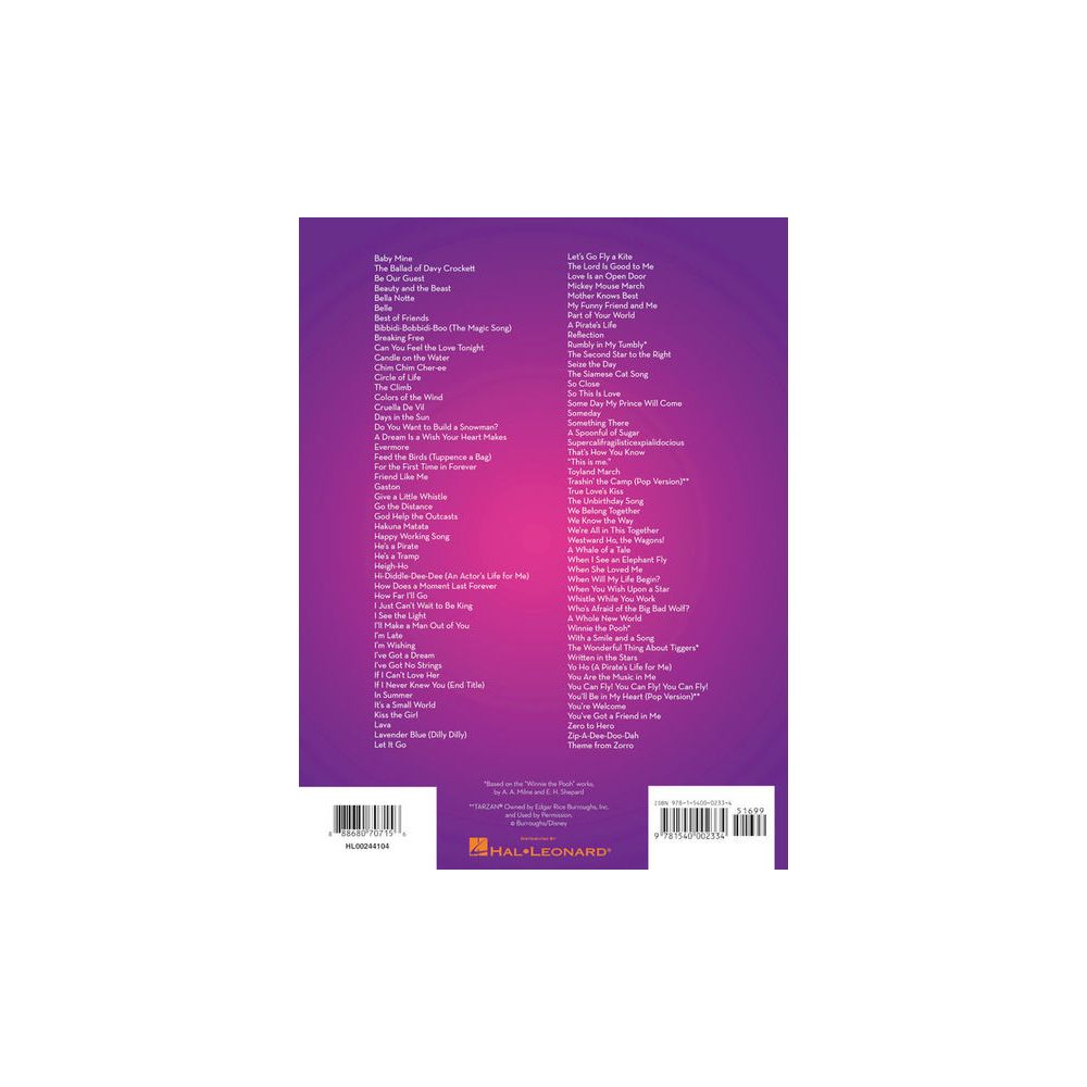 Hal Leonard 101 Disney Songs Flute – Thomann Ireland