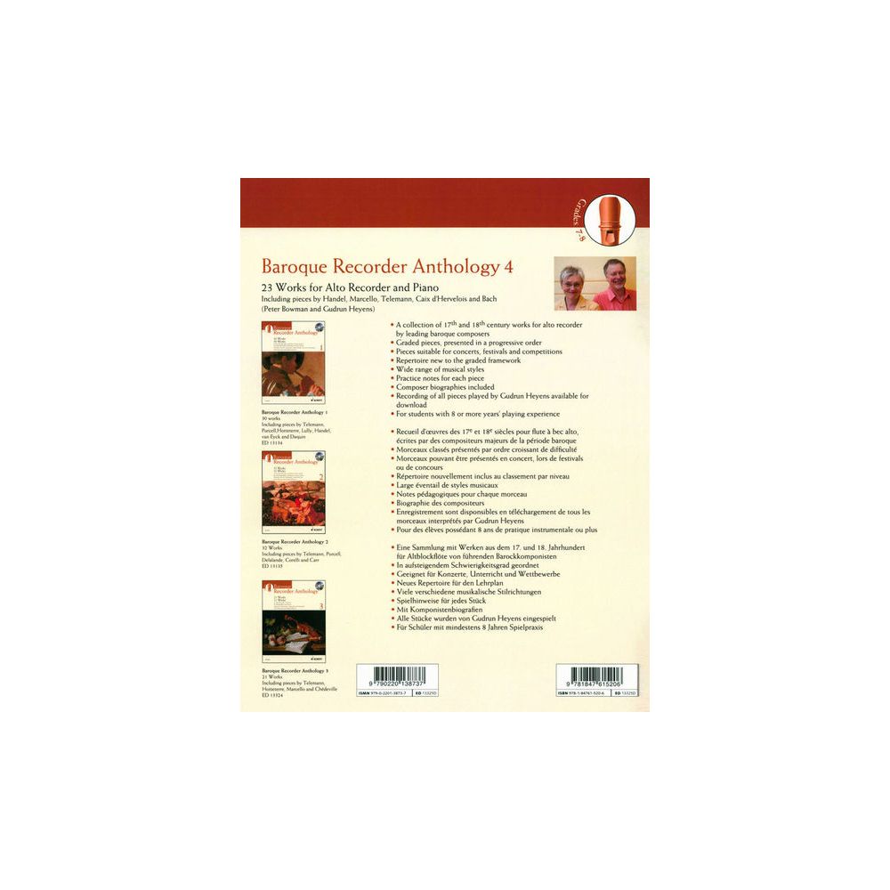 Schott Baroque Recorder Anthology 4 – Thomann Ireland