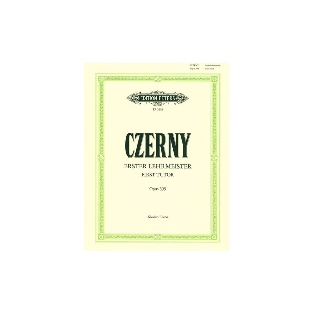 Edition Peters Czerny Erster Lehrmeister – Thomann Ireland