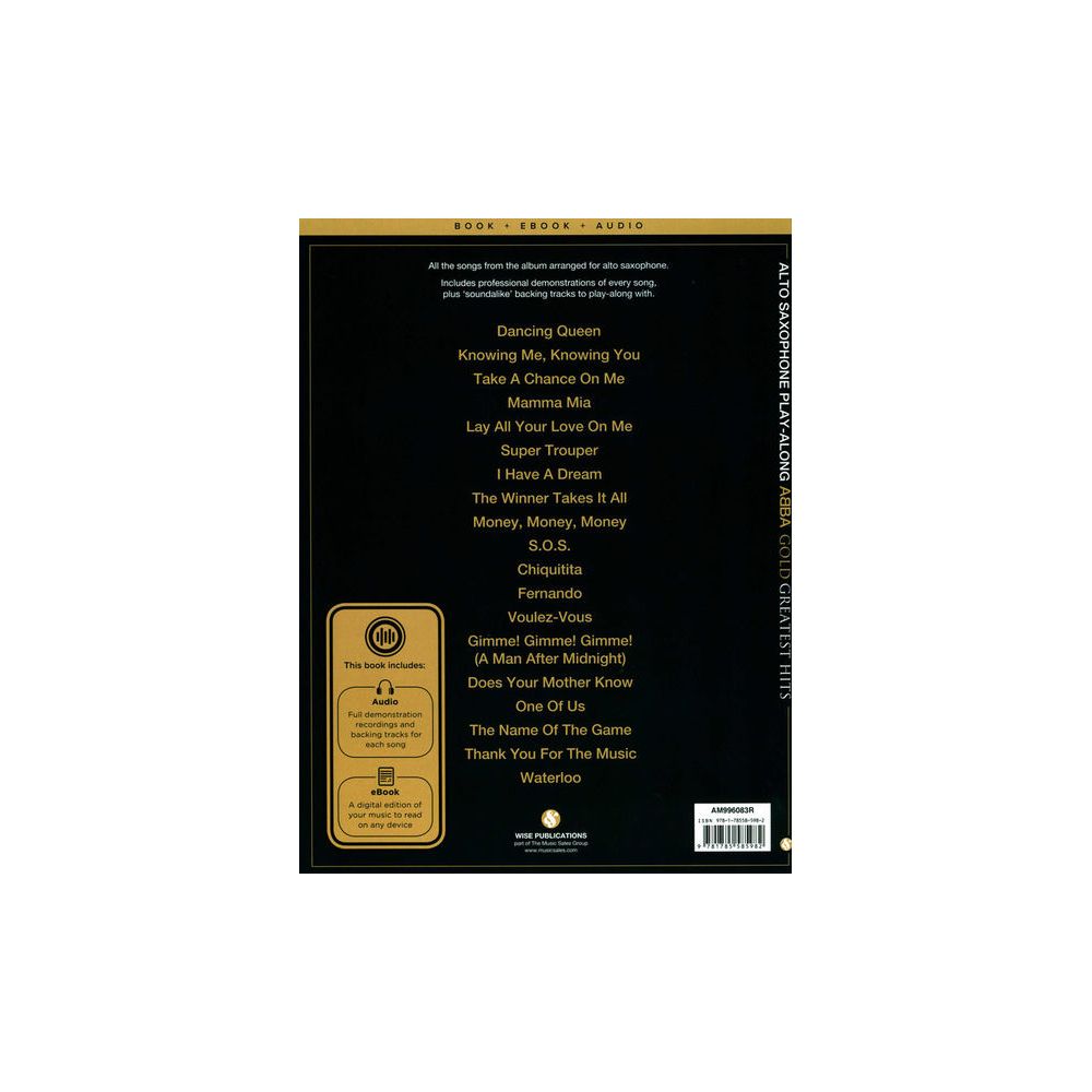 Wise Publications ABBA Gold für Alto Saxophone – Thomann Ireland