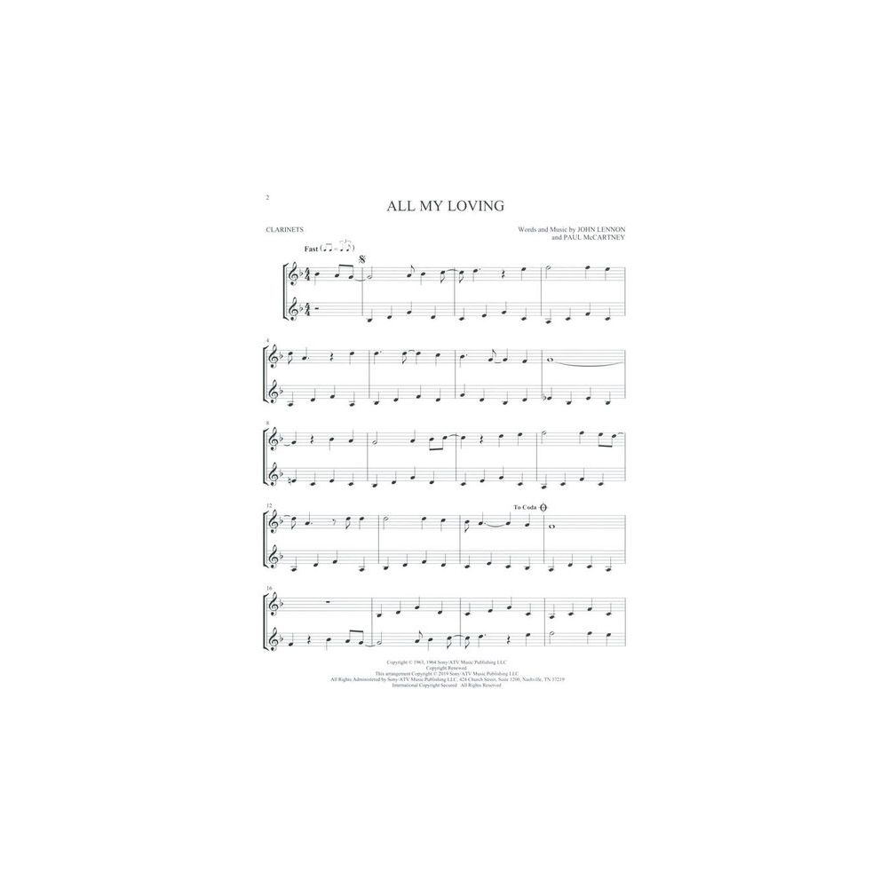 Hal Leonard The Beatles For Two Clarinets – Thomann Ireland