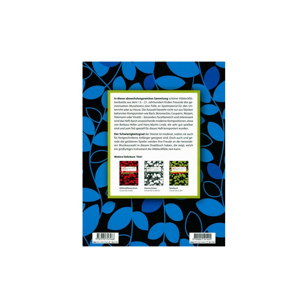 Schott Altblockflöten