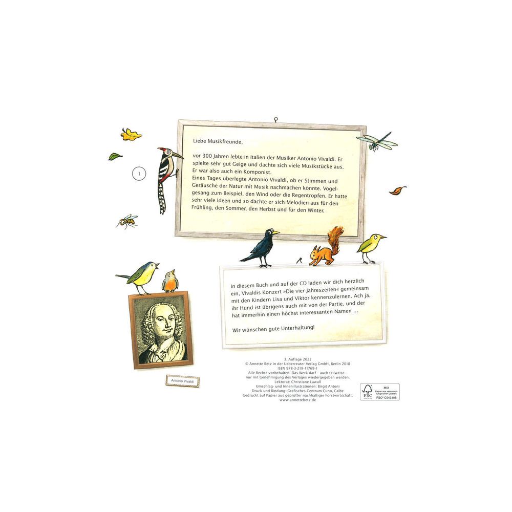 Annette Betz Verlag 4 Jahreszeiten Musikbilderbuch – Thomann Ireland