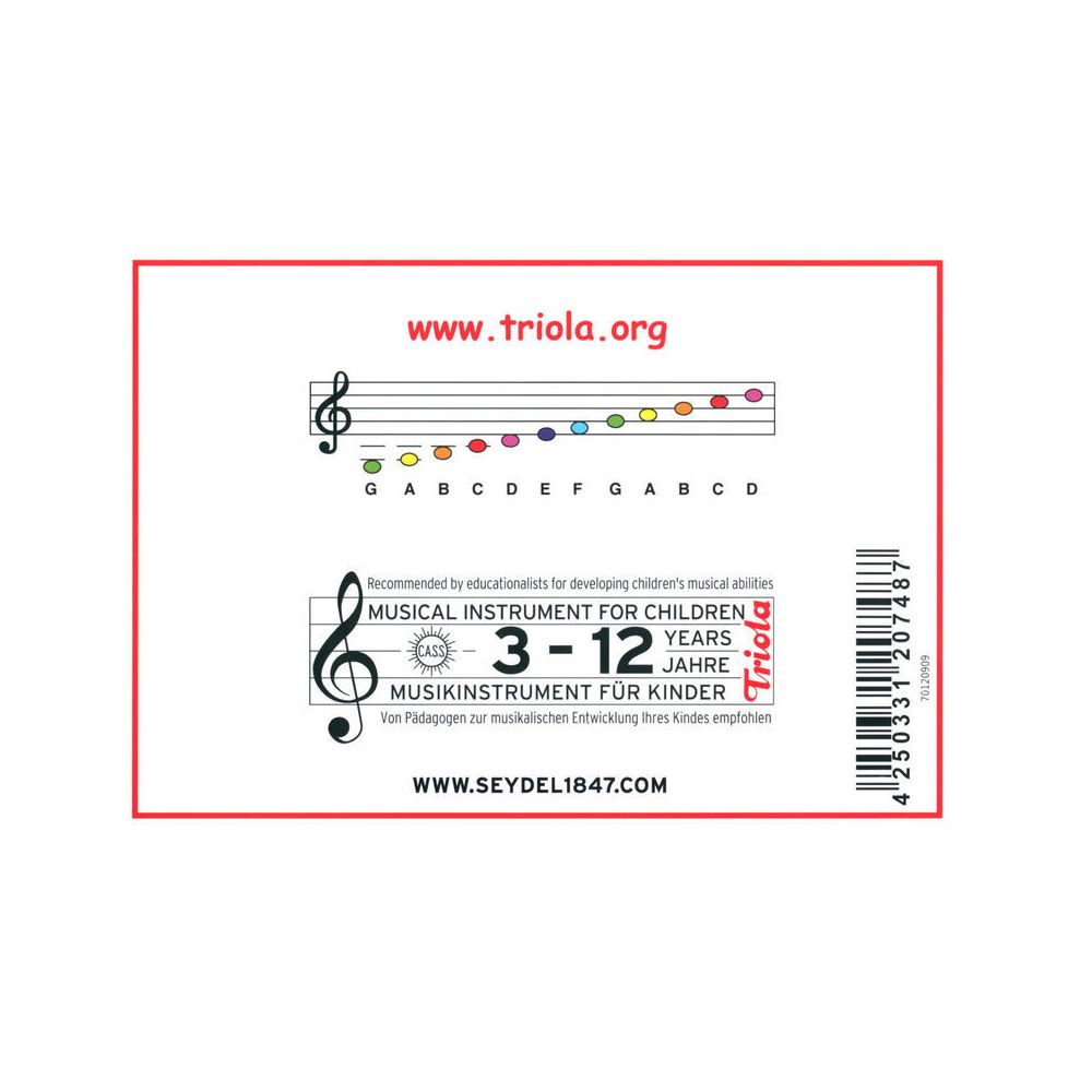 C.A. Seydel Söhne Triola Songs 3 – Thomann Ireland