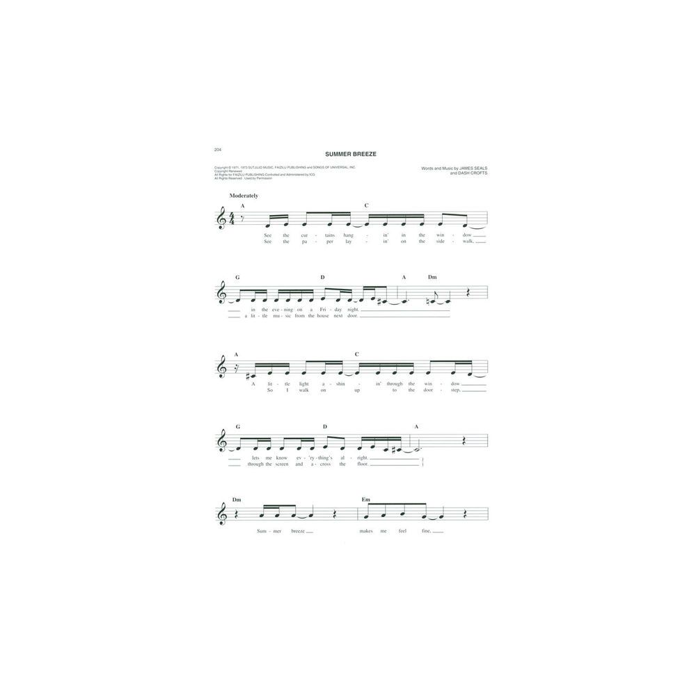 Hal Leonard The Easy Seventies Fake Book – Thomann Ireland