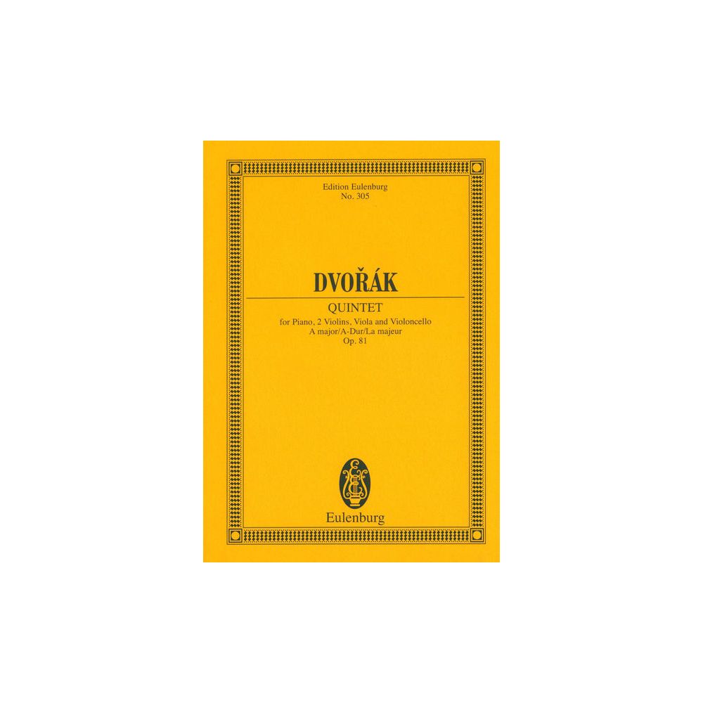 Edition Eulenburg Dvorak Quintet A