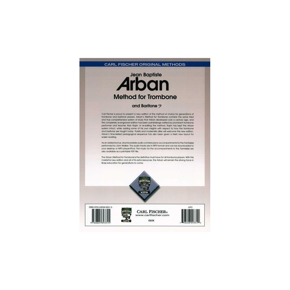 Carl Fischer Arban Method for Trombone – Thomann Ireland