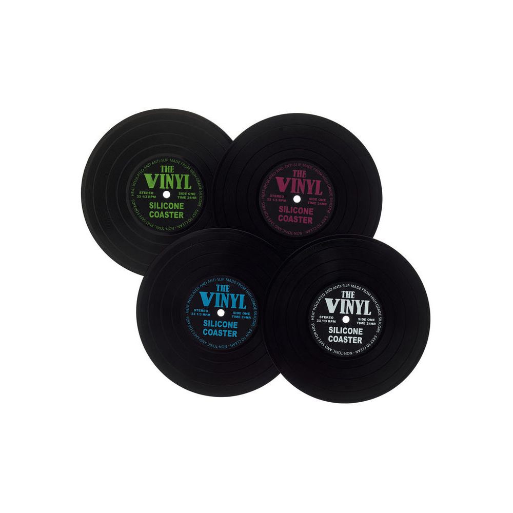 MusikBoutique Record Coasters Set 4 pcs – Thomann Ireland