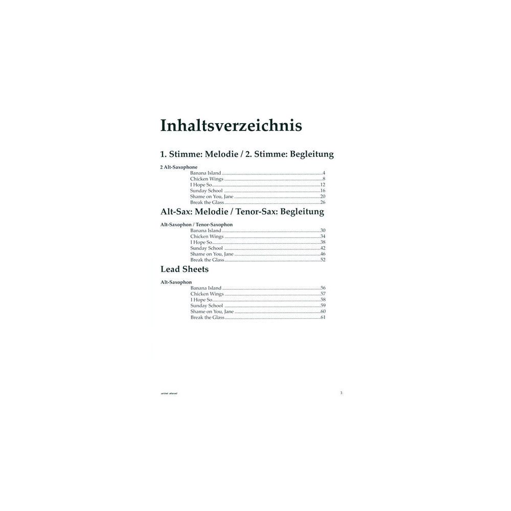 Artist Ahead Musikverlag Soul Duette für Altsaxophone – Thomann Ireland
