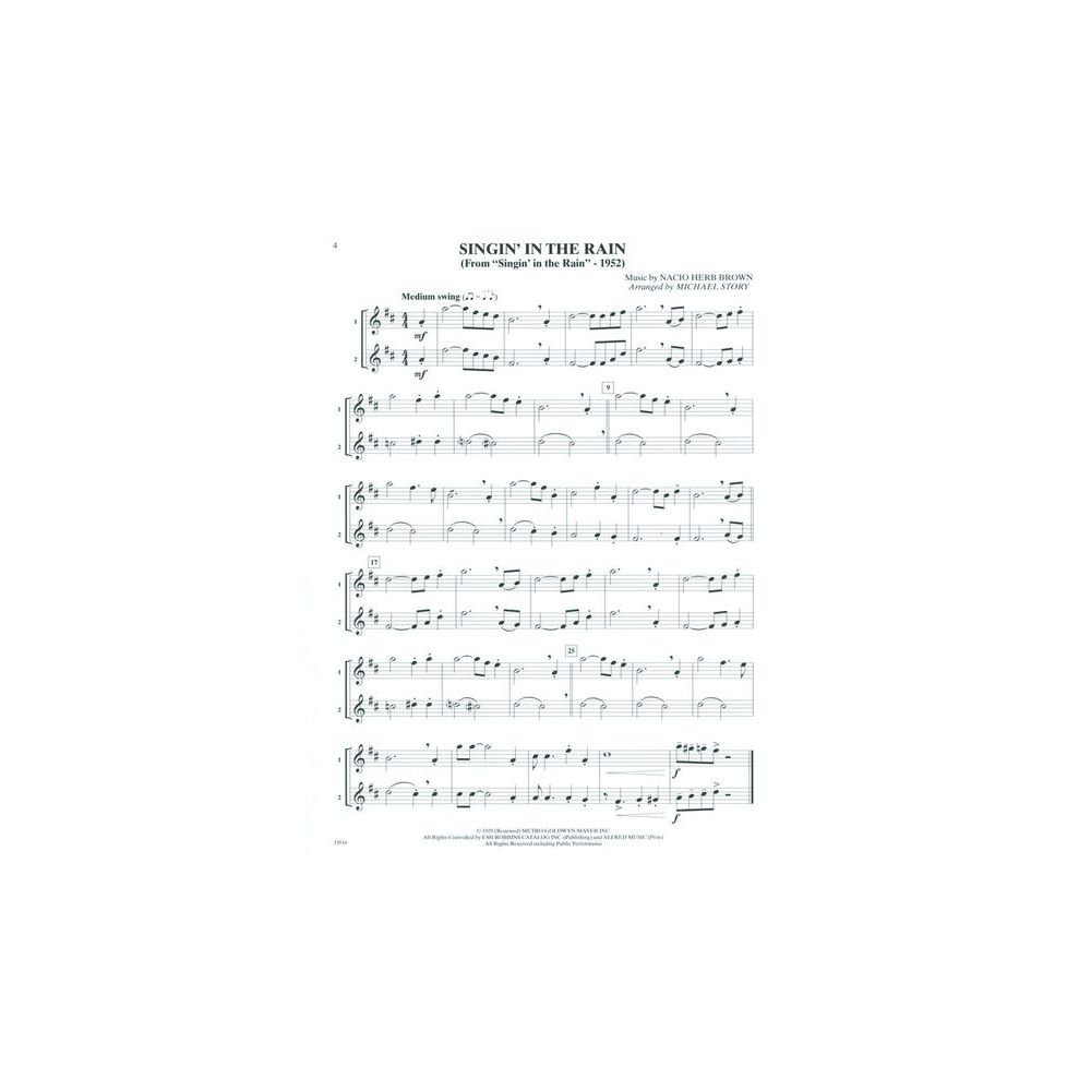 Alfred Music Publishing Movie Duets For All Alto Sax – Thomann Ireland