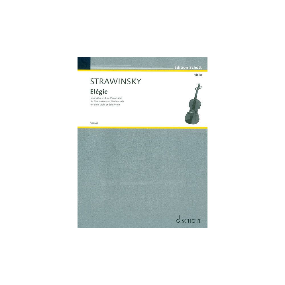 Schott Strawinsky Elégie – Thomann Ireland