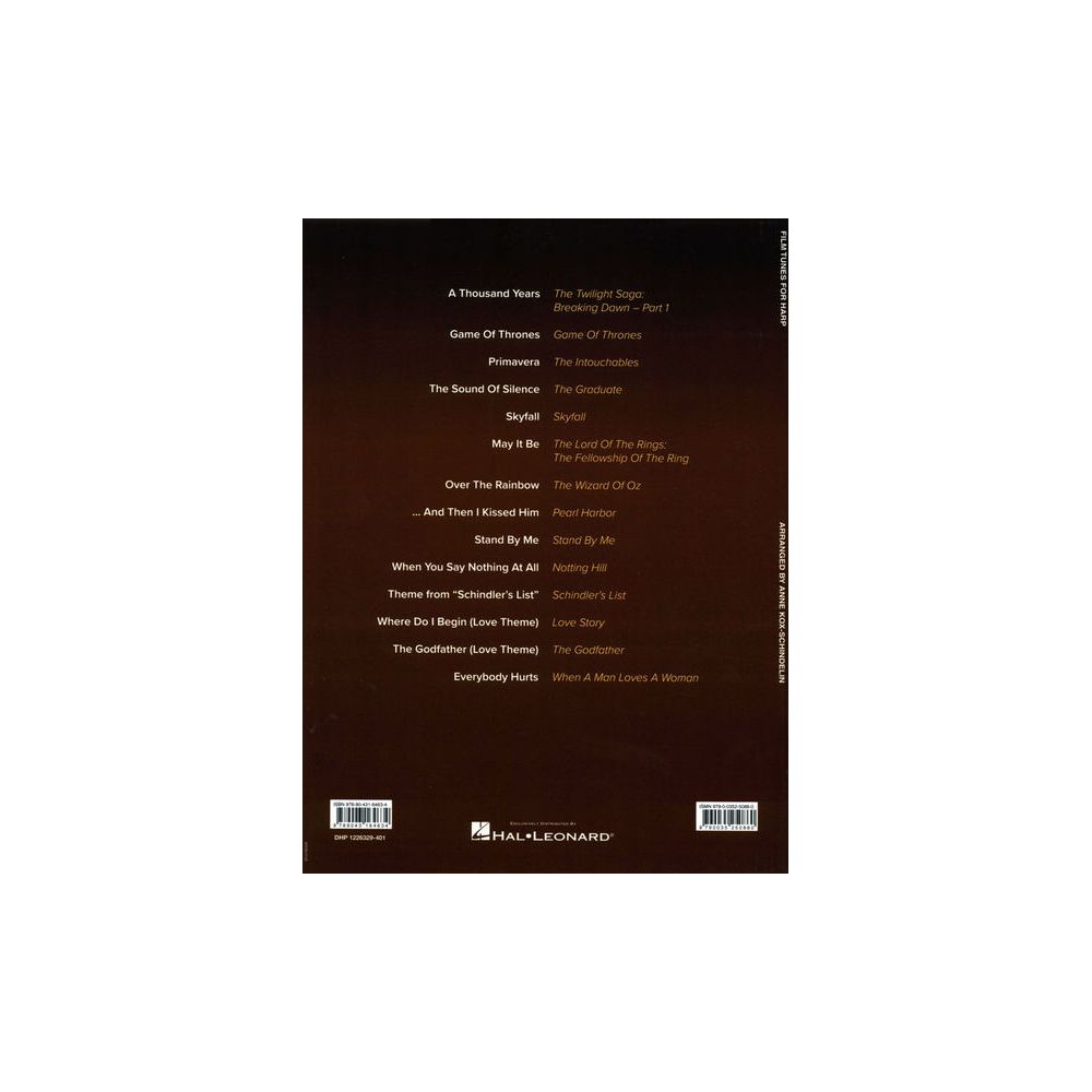 De Haske Film Tunes for Harp – Thomann Ireland