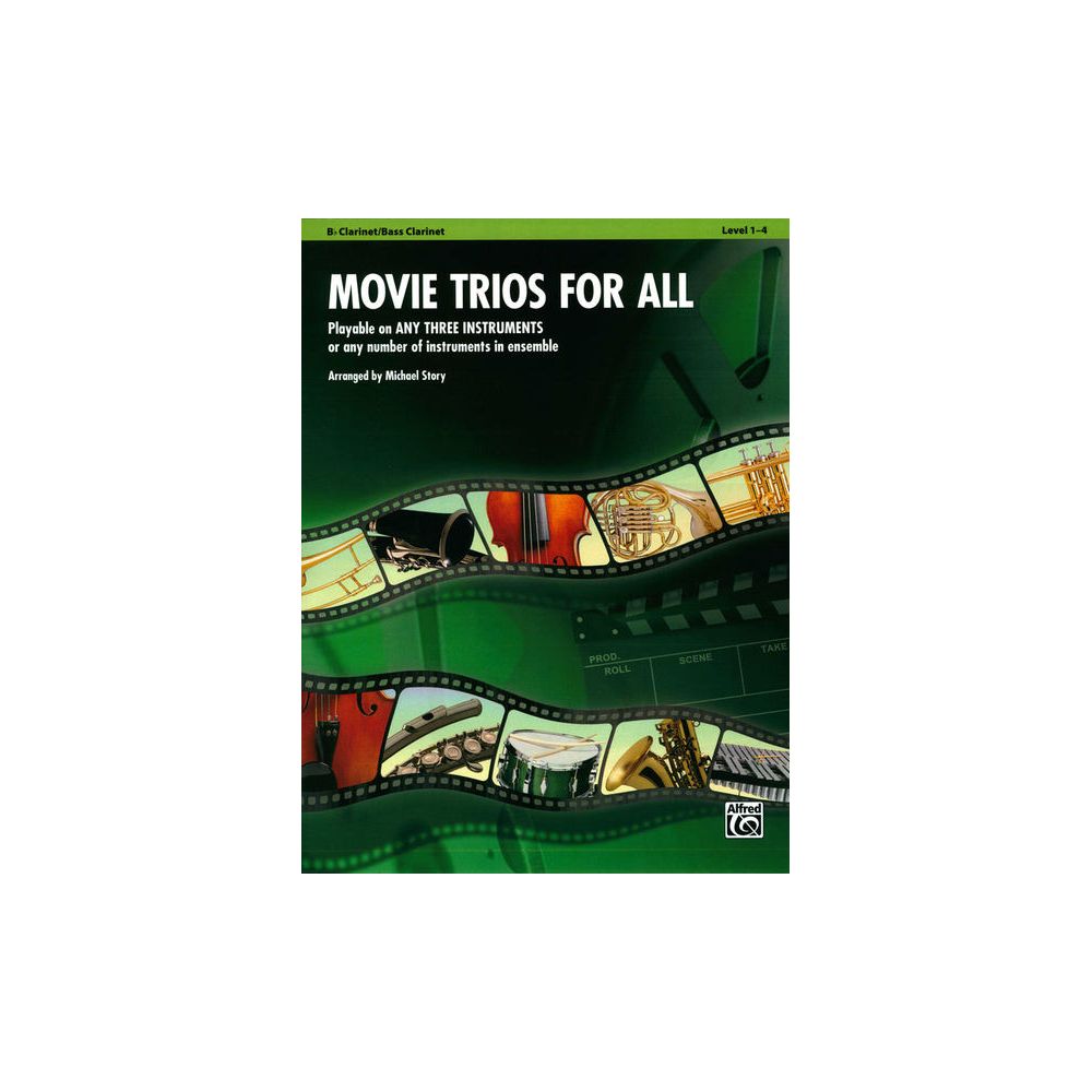 Alfred Music Publishing Movie Trios For All Clarinet – Thomann Ireland