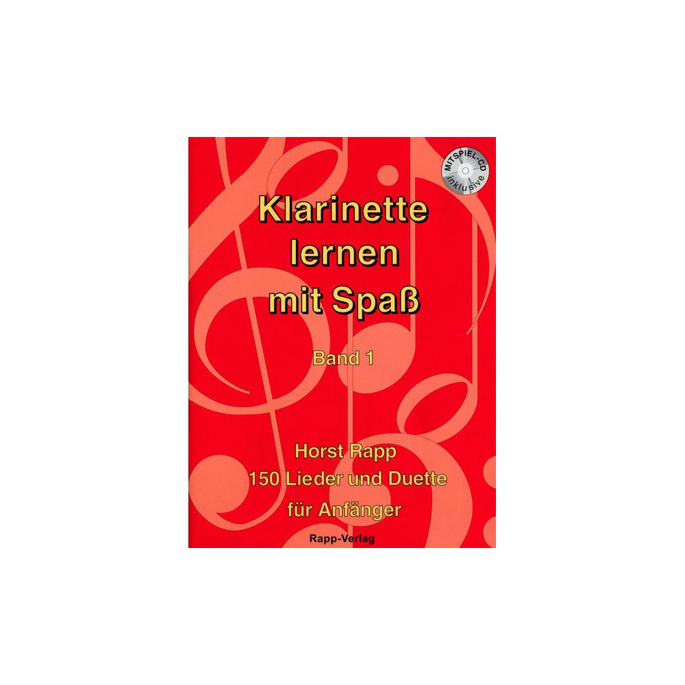 Horst Rapp Verlag Klarinette lernen mit Spaß 1 – Thomann Ireland